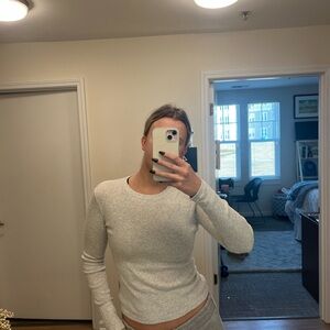 PacSun Light Gray Long Sleeve Top